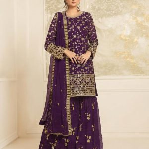 Zarmeen Emaan Premium Embroidered Lawn 3 Piece Unstitched Suit  ZE - 663 | Najma Javaid