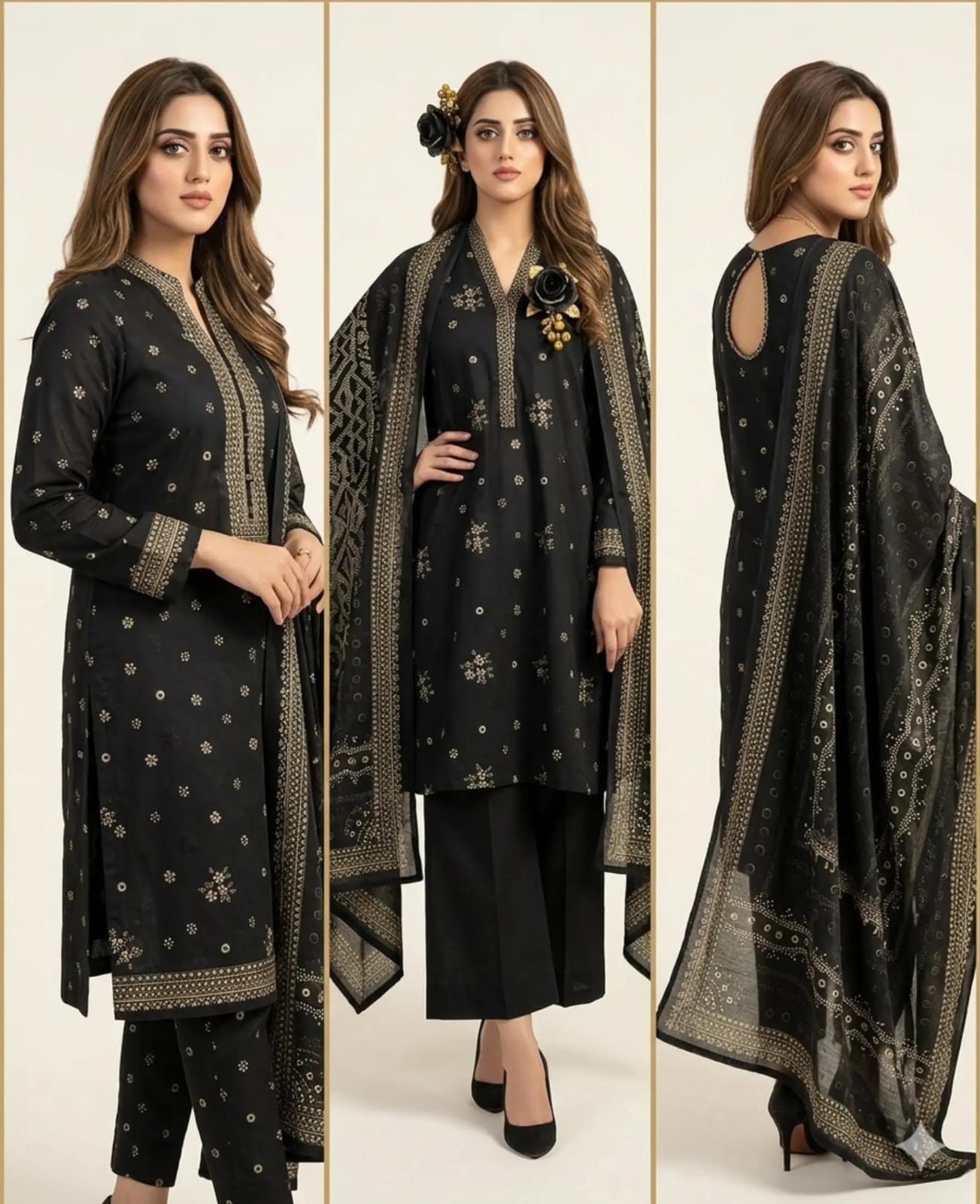 Original Bin Saeed 3 Piece Printed Lawn Suit | Premium Summer Collection