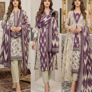 Original Bin Saeed 3 Piece Printed Lawn Suit | Premium Summer Collection