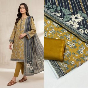 Original Bin Saeed 3 Piece Printed Lawn Suit | Premium Summer Collection