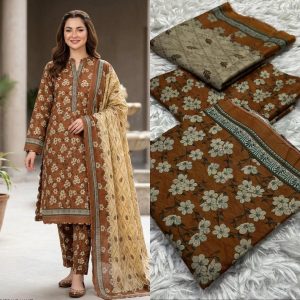 Original Bin Saeed 3 Piece Printed Lawn Suit | Premium Summer Collection