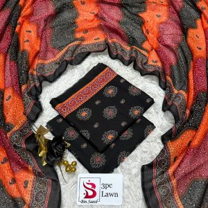 Original Bin Saeed 3 Piece Printed Lawn Suit | Premium Summer Collection