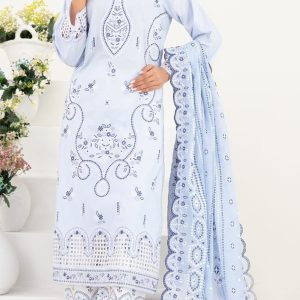 Tawakal Mahara 3Piece UnStitched Embroidery Lawn | Najma Javaid