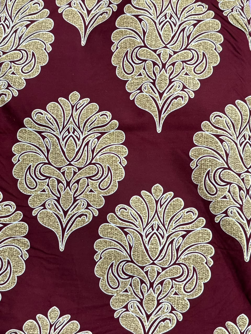 Najma Javaid Premium Double Bed Sheet – Soft & Durable Floral Printed Bed Sheet
