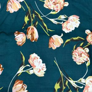 Najma Javaid Premium Double Bed Sheet – Soft & Durable Floral Printed Bed Sheet