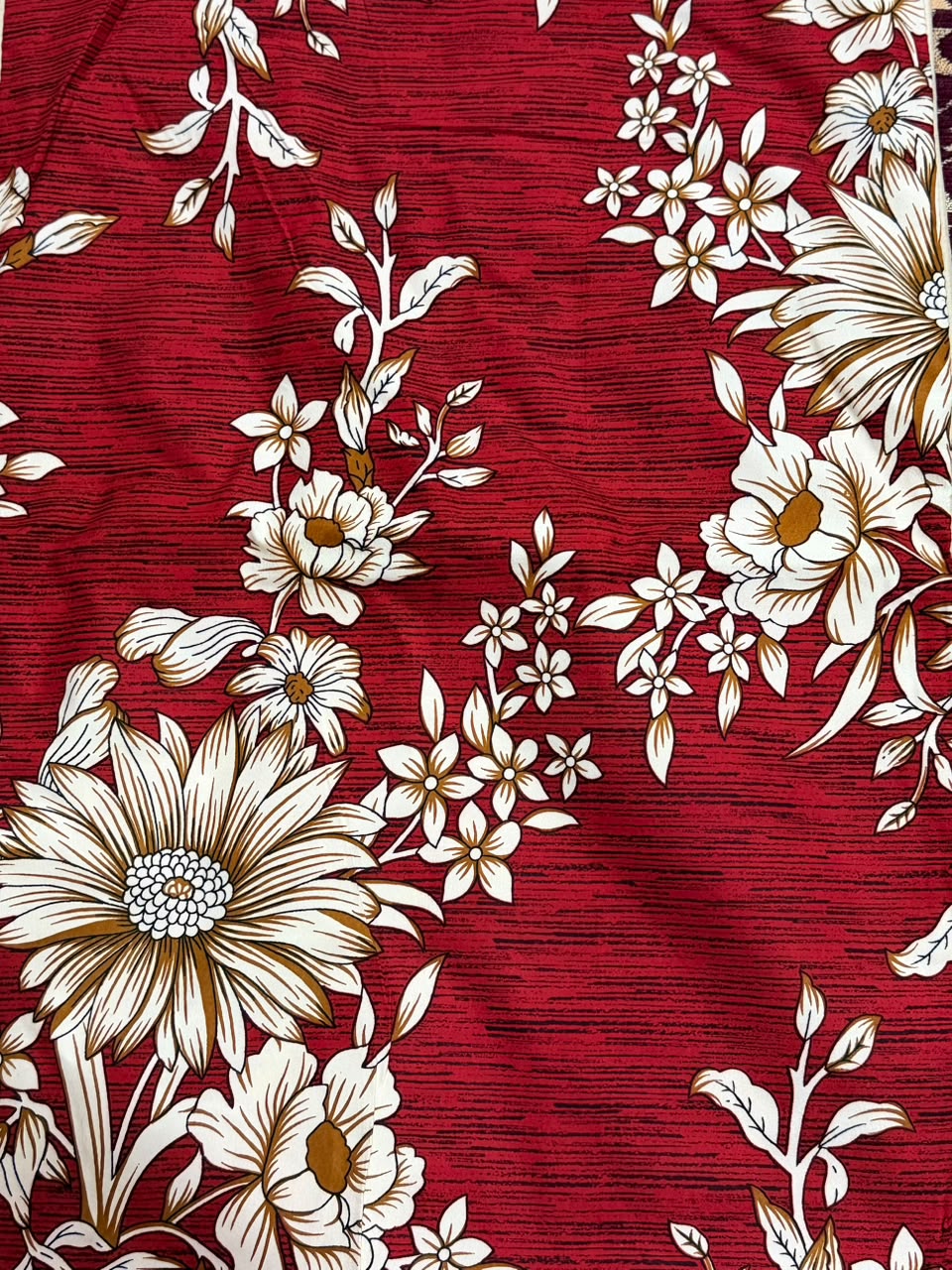 Najma Javaid Premium Double Bed Sheet – Soft & Durable Floral Printed Bed Sheet