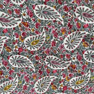 Najma Javaid Premium Double Bed Sheet – Soft & Durable Floral Printed Bed Sheet