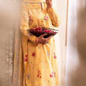 BAAD E SABA by Guljee Arts Printed Lawn 3 Piece with Printed Chiffon Dupatta
