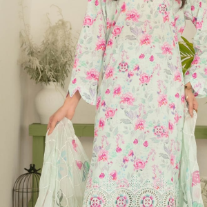 Tawakal Syonia 3 Piece Unstitched Embroidered Lawn | Najma Javaid