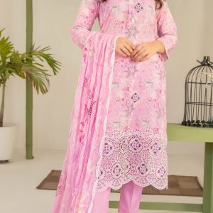 Tawakal Syonia 3 Piece Unstitched Embroidered Lawn | Najma Javaid