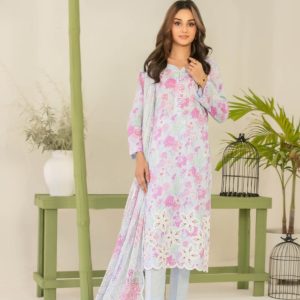 Tawakal Syonia 3 Piece Unstitched Embroidered Lawn | Najma Javaid