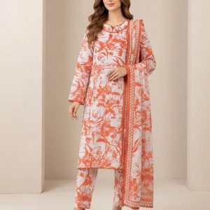 Najma Javaid Premium 3 Piece Stitched Printed Lawn Suit