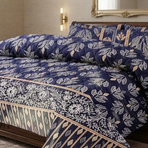 Najma Javaid Premium 7 Piece Bed Sheet Set – Luxury Printed Bedding Set with Complete Bedroom Collection