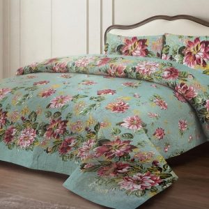 Najma Javaid Premium 3 Piece Bed Sheet Set – Soft Printed Luxury Bedding Set