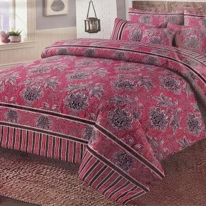 Najma Javaid Premium 7 Piece Bed Sheet Set – Luxury Printed Bedding Set with Complete Bedroom Collection