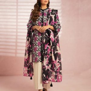 Alkaram Printed Lawn Suit with Printed Dupatta 3 Piece Unstitched
