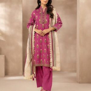 Alkaram Printed Lawn Suit with Printed Dupatta 3 Piece Unstitched