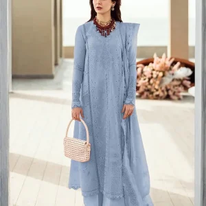 Zarmeen Emaan Premium Embroidered Lawn 3 Piece Unstitched Suit ZE - 788 | Najma Javaid
