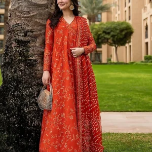 Zarmeen Emaan Premium Embroidered Lawn 3 Piece Unstitched Suit ZE -930 |  Najma Javaid