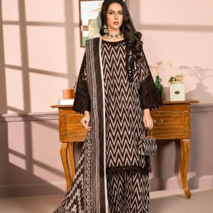Najma Javaid Premium 3 Piece Stitched Embroidered Lawn Suit