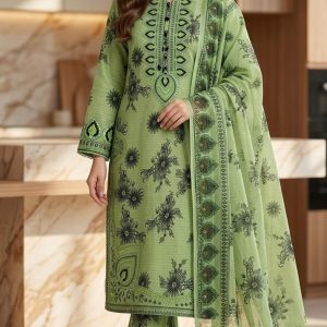Premium 3 Piece Stitched Embroidered Lawn Suit for Women